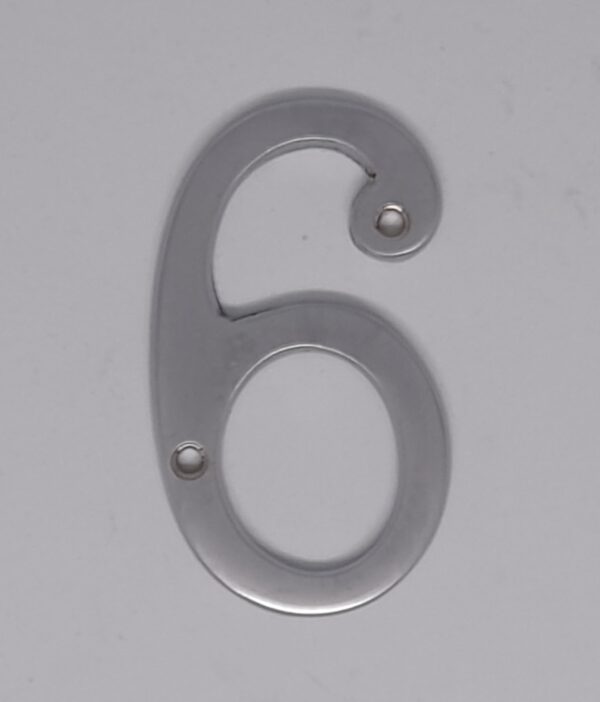 Traditional Numeral 6/9 75mm Satin Chrome