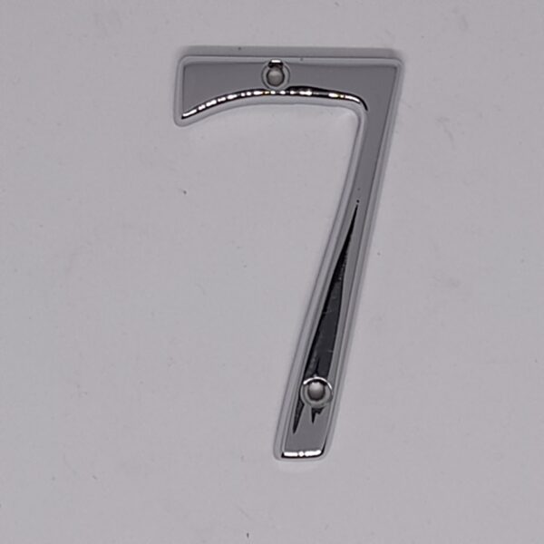 Traditional Numeral 7 75mm Polished Chrome