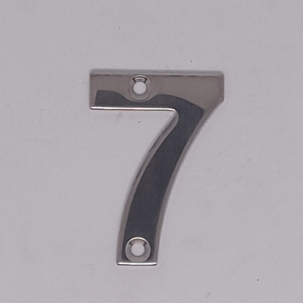 Numeral 7 50mm Polished Stainless Steel