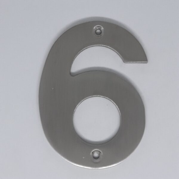 Numeral 6/9 100mm Satin Stainless Steel