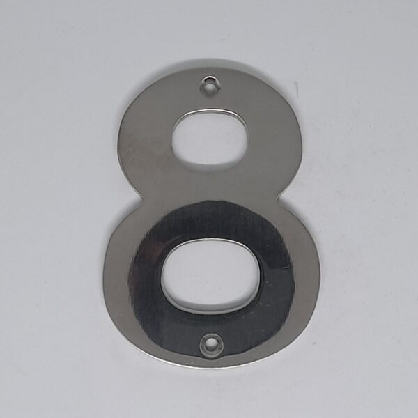 Numeral 8 100mm Polished Stainless Steel