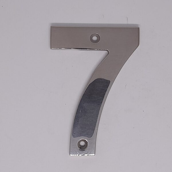 Numeral 7 100mm Polished Stainless Steel