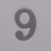 Self Adhesive Numeral 6/9 50mm Satin Chrome - Image 2