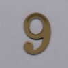 Self Adhesive Numeral 6/9 50mm Polished Brass - Image 2