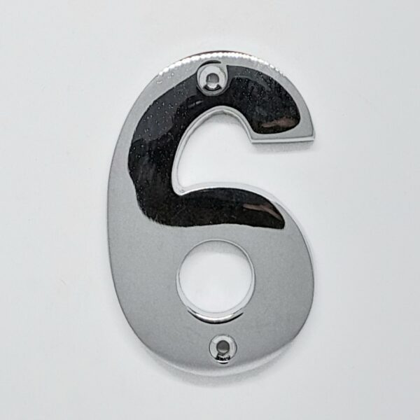 Modern Numeral 6/9 76mm Polished Chrome